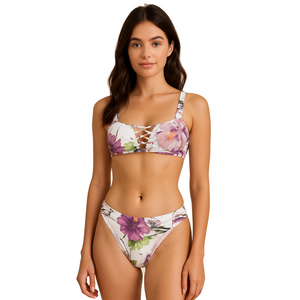 NWT TiniBikini Tropical Floral Print Bikini Size Medium
